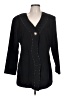 Dolce 100% Polyester Black 3/4 Sleeve Blouse Size L - photo 1