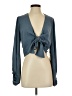 Altar'd State 100% Polyester Teal Blue Long Sleeve Blouse Size S - photo 1