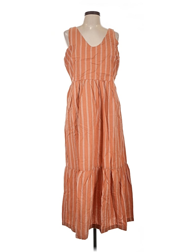 Pre-owned Pact Casual Dress In Orange