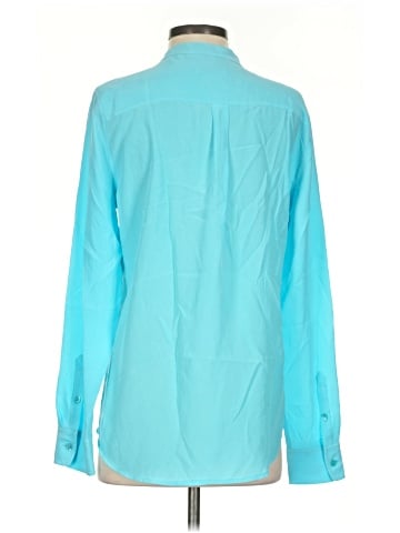 Equipment Long Sleeve Silk Top (view 2)