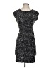 Zara Basic Tweed Silver Cocktail Dress Size XS - photo 1