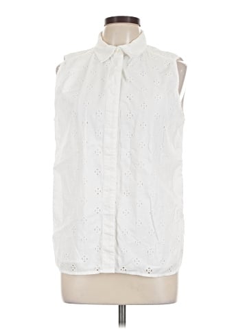Ann Taylor Sleeveless Button-Down Shirt (view 1)
