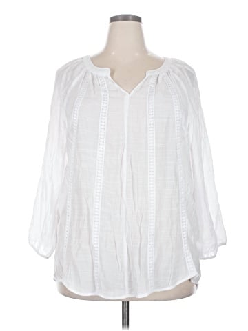 Counterparts 3/4 Sleeve Blouse (view 1)