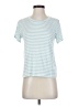 Splendid Stripes Blue Short Sleeve T-Shirt Size S - photo 1