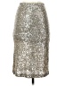 BB Dakota 100% Polyester Metallic Silver Formal Skirt Size S - photo 2