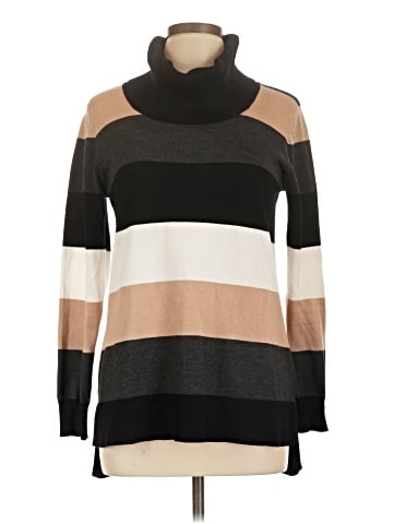 Cable & Gauge Turtleneck Sweater (view 1)
