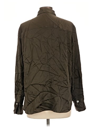 Vince. Long Sleeve Silk Top (view 2)