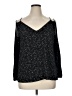 Crescent 100% Polyester Black 3/4 Sleeve Top Size XL - photo 1