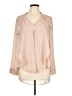 Lumiere 100% Polyester Tan Long Sleeve Blouse Size L - photo 1