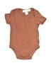 Miniville Solid Brown Short Sleeve Onesie Size 0-3 mo - photo 1