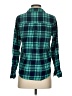 Forever 21 Plaid Green Long Sleeve Button-Down Shirt Size S - photo 2