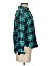 Forever 21 Plaid Green Long Sleeve Button-Down Shirt Size S - photo 4
