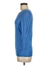 Halogen Solid Checkered-gingham Blue Pullover Sweater Size M - photo 5