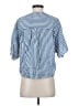 Paige Blue Short Sleeve Blouse Size S - photo 2
