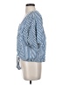 Paige Blue Short Sleeve Blouse Size S - photo 5