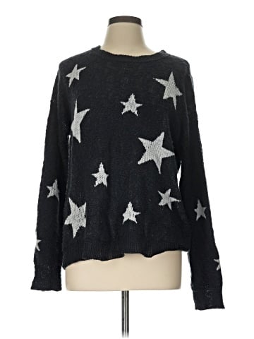 Hem & Thread Pullover Sweater (view 1)
