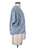 Paige Blue Short Sleeve Blouse Size S - photo 4