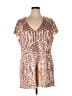 Charlotte Russe 100% Nylon Metallic Gold Romper Size 2X - photo 1