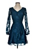 BCX 100% Polyester Blue Cocktail Dress Size XXS - photo 1