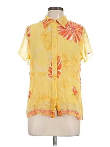 New York City Design Co. Short Sleeve Silk Top (view 1)