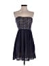 Sequin Hearts Polka Dots Blue Cocktail Dress Size 5 - photo 1