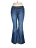 CAbi Chevron-herringbone Blue Jeans Size 10 - photo 1