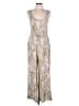 Derek Heart Paisley Tan Jumpsuit Size L - photo 1