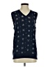 Express Design Studio 100% Cotton Blue Sleeveless Top Size S - photo 1