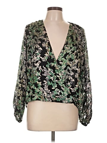 White House Black Market 3/4 Sleeve Blouse (view 1)