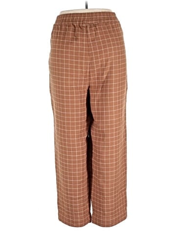 Madewell Tall Waffleback Pull-On High-Rise Tapered Pants in Windowpane (view 2)