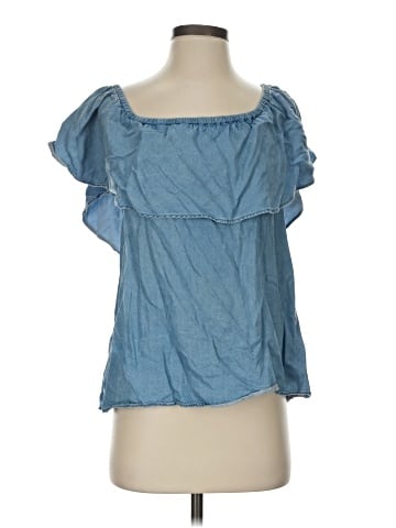 7 For All Mankind Short Sleeve Blouse (view 1)