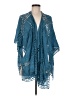 Torrid 100% Cotton Teal Blue Kimono One size - photo 1