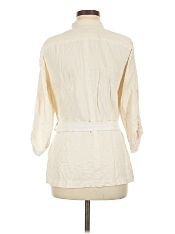 Da-Nang 3/4 Sleeve Silk Top (view 2)