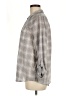 Soft Joie 100% Cotton Plaid Gray Long Sleeve Button-Down Shirt Size M - photo 5