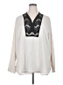 JunaRose Ivory Long Sleeve Blouse Size 24 - photo 1