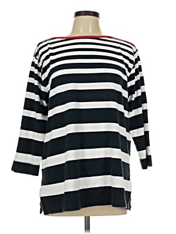 Liz Claiborne 3/4 Sleeve T-Shirt (view 1)