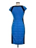 Sangria Color Block Blue Cocktail Dress Size 10 - photo 2