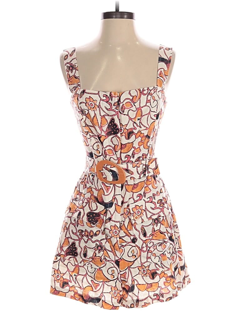 Pre-owned House Of Harlow 1960 Romper In Orange
