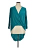 Topping Teal Long Sleeve Blouse Size XL (estimated) - photo 1