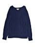 Crewcuts 100% Cotton Solid Blue Pullover Sweater Size 6 - 7 - photo 1