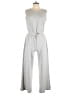 SPANX 100% Cotton Solid Gray Jumpsuit Size Lg Petite - photo 1