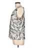 Travelers by Chico's 100% Polyester Silver Sleeveless Top Size L - photo 5