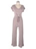 Caution to the Wind Stripes Gray Jumpsuit Size L - photo 1