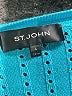 St. John Teal Wool Cardigan Size L - photo 7