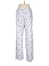 Jessica Simpson Floral Purple Casual Pants Size M - photo 2