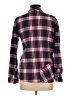 Volcom 100% Cotton Plaid Burgundy Long Sleeve Button-Down Shirt Size 10 - photo 2