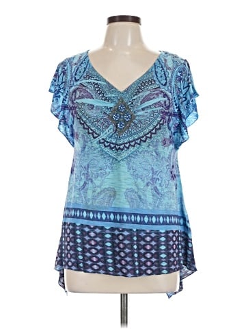 One World Short Sleeve Blouse (view 1)