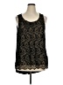 Cupio 100% Viscose Black Sleeveless Blouse Size XL - photo 1
