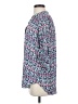 Decree 100% Polyester Blue 3/4 Sleeve Blouse Size S - photo 5