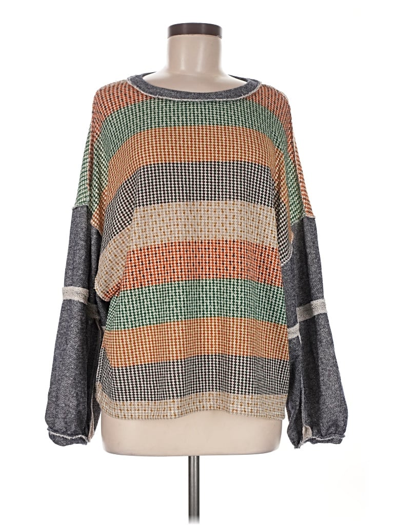 Pre-owned Haptics Pullover Sweater In Gray